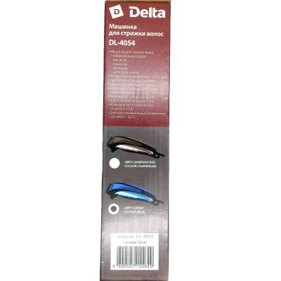 Машинка для стрижки DELTA DL-4054 (220V,10W,4 насадки) синий