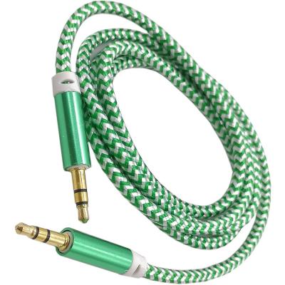 Jack 3,5mm - Jack 3,5mm 1,0м SmartBuy нейлон, зеленый (A-35-35 green)