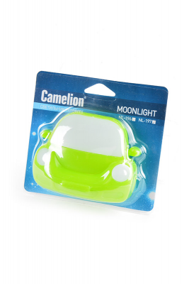 Ночник Camelion NL-197 "Машинка зеленая" (LED с выключателем, 220V)