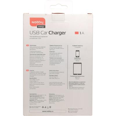 АЗУ Nobby ENERGY AC-001 USB 1A+кабель iPhone/iPad (30pin), белый***