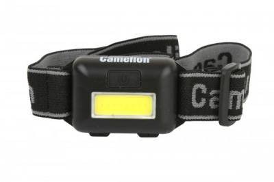 Фонарь налобный Camelion LED5355 (1W COB LED,3реж,3*R3)