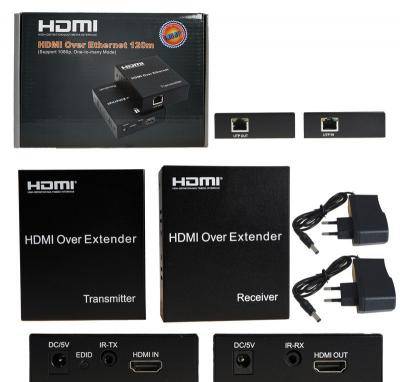 HDMI удлинитель по витой паре, до 120м