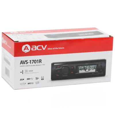 Автомагнитола ACV AVS-1701R USB/SD/FM