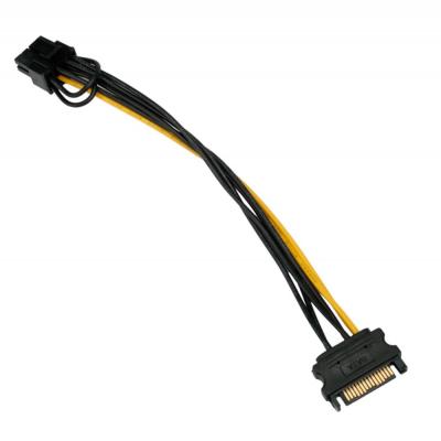 Кабель питания SATA Cablexpert CC-PCIE-SATA-20CM, PCIe 8pin / Sata 15pin, 20см /21097
