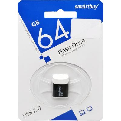USB накопитель Smartbuy 64GB LARA Black (SB64GBLARA-K)