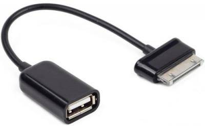 Кабель USB 2.0 OTG Cablexpert A-OTG-AF30P-001 USBAF/BM30pin, для планшетов Samsung, 0.15м /10252/