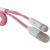 Кабель 2 в 1 USB - Lightning 8pin+micro USB, 1,0м, Remax Twins Cable RC-025t, розовый