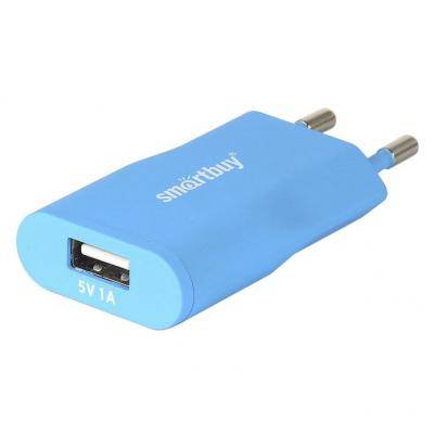 СЗУ SmartBuy SATELLITE, USB, 1А, Soft-touch, синее (SBP-2700)