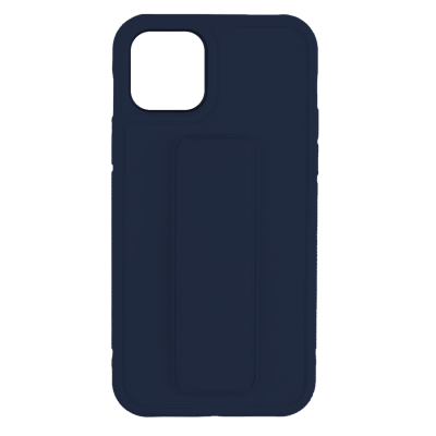 Чехол-накладка, подставка с магнитом iPhone 12 PRO MAX, More choice STAND (Dark Blue)