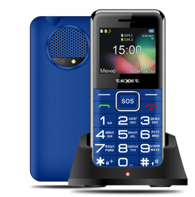 Мобильный телефон teXet TM-B319 синий