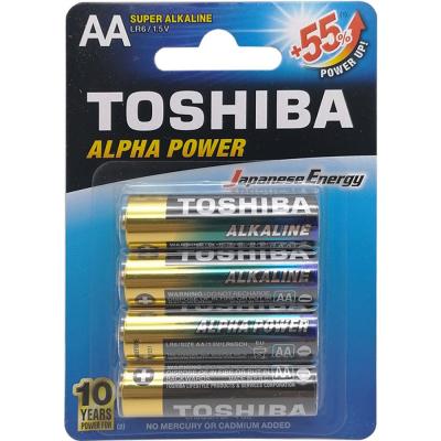 Элемент питания LR6 TOSHIBA ALPHA POWER BL4 (4/40/200)