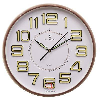 Часы настенные Atlantis TLD-35099 коричневый