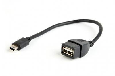 Кабель USB 2.0 OTG Cablexpert A-OTG-AFBM-002, USBAF/Mini-BM 0,15м./09517/