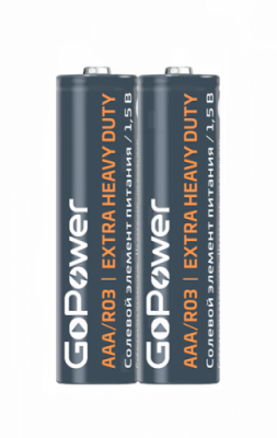 Элемент питания R03 GoPower Heavy Duty SR2 (2/60/1200) /20729