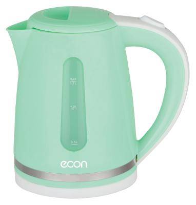 Чайник ECON ECO-1713KE (пластик, 2200 Вт, 1.7 л.) зеленый 