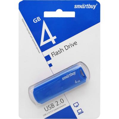 USB накопитель Smartbuy 4Gb Clue Blue (SB4GBCLU-B)