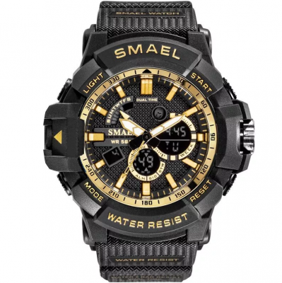 Часы наручные Smael SM1809 black-gold
