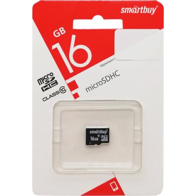 microSDHC Smartbuy 16GB Class 10 LE (SB16GBSDCL10-00LE)