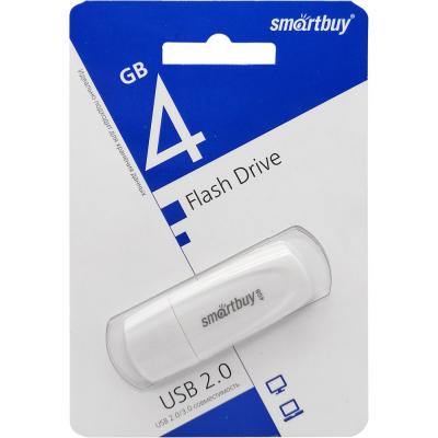 USB накопитель Smartbuy 4GB Scout White (SB004GB2SCW)