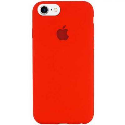 Чехол-накладка iPhone 7/8/SE2, TPU Soft touch,с полным покрытием, лого, красный /BL/