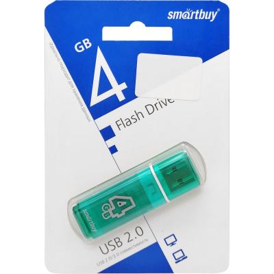 USB накопитель Smartbuy 4Gb Glossy series Green