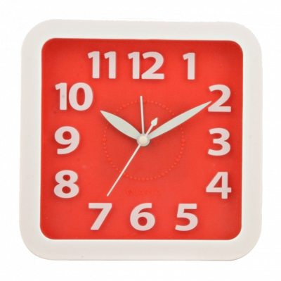 Часы-будильник SAKURA SA-8515R кварц, красный 