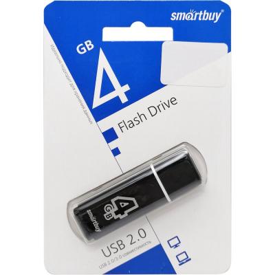 USB накопитель Smartbuy 4Gb Glossy series Black